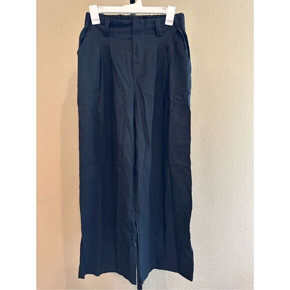 Size M (Regular) Halara High Waisted Plicated Side Pocket Wide Leg Palazzo Pants - Picture 3 of 8